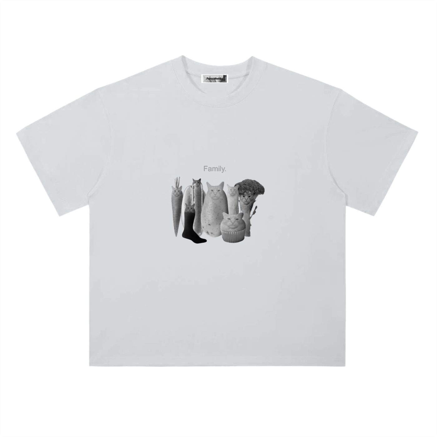 Family BW Heavyweight Drop Shoulder Cotton T-Shirt