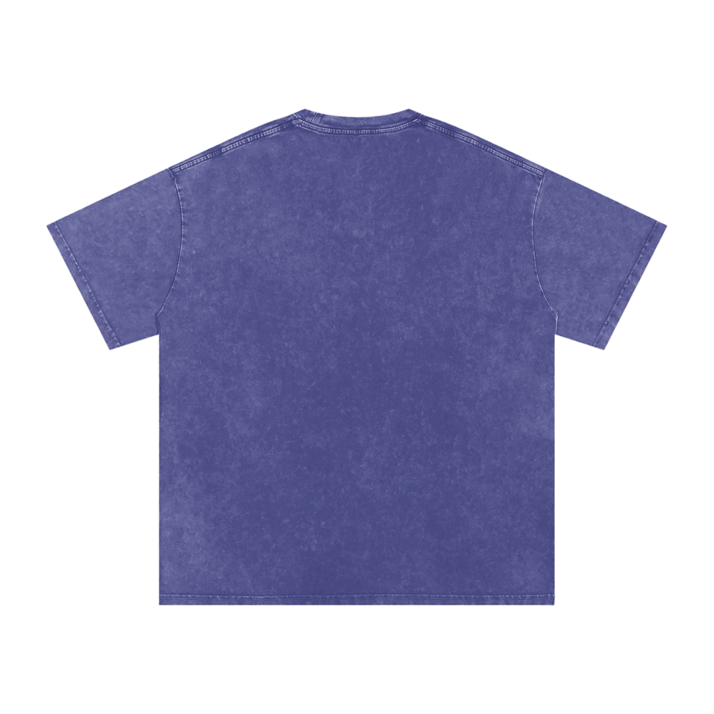 PotatoCat Wings Purple Oversized Cotton T-Shirt