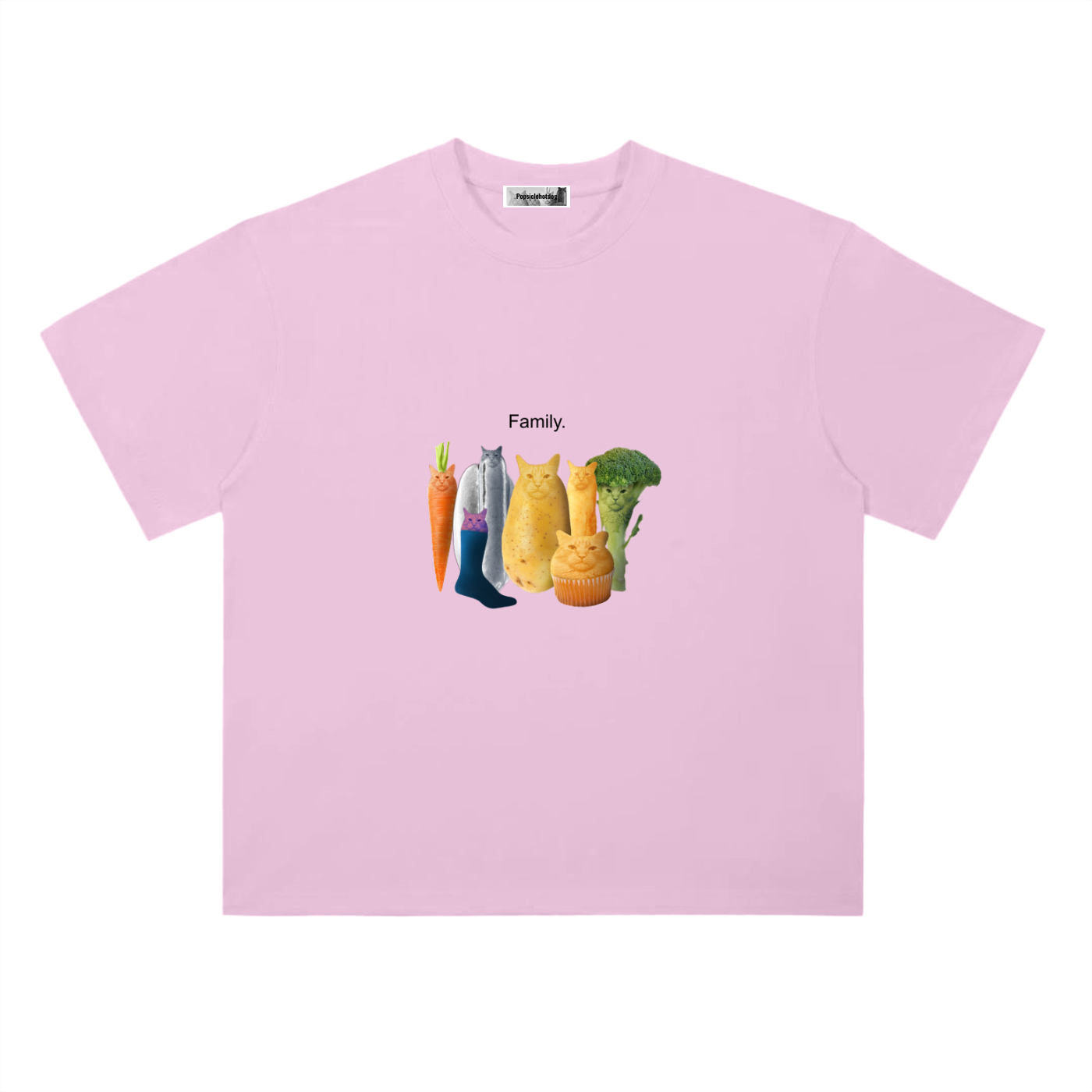 Family Heavyweight Drop Shoulder Cotton T-Shirt